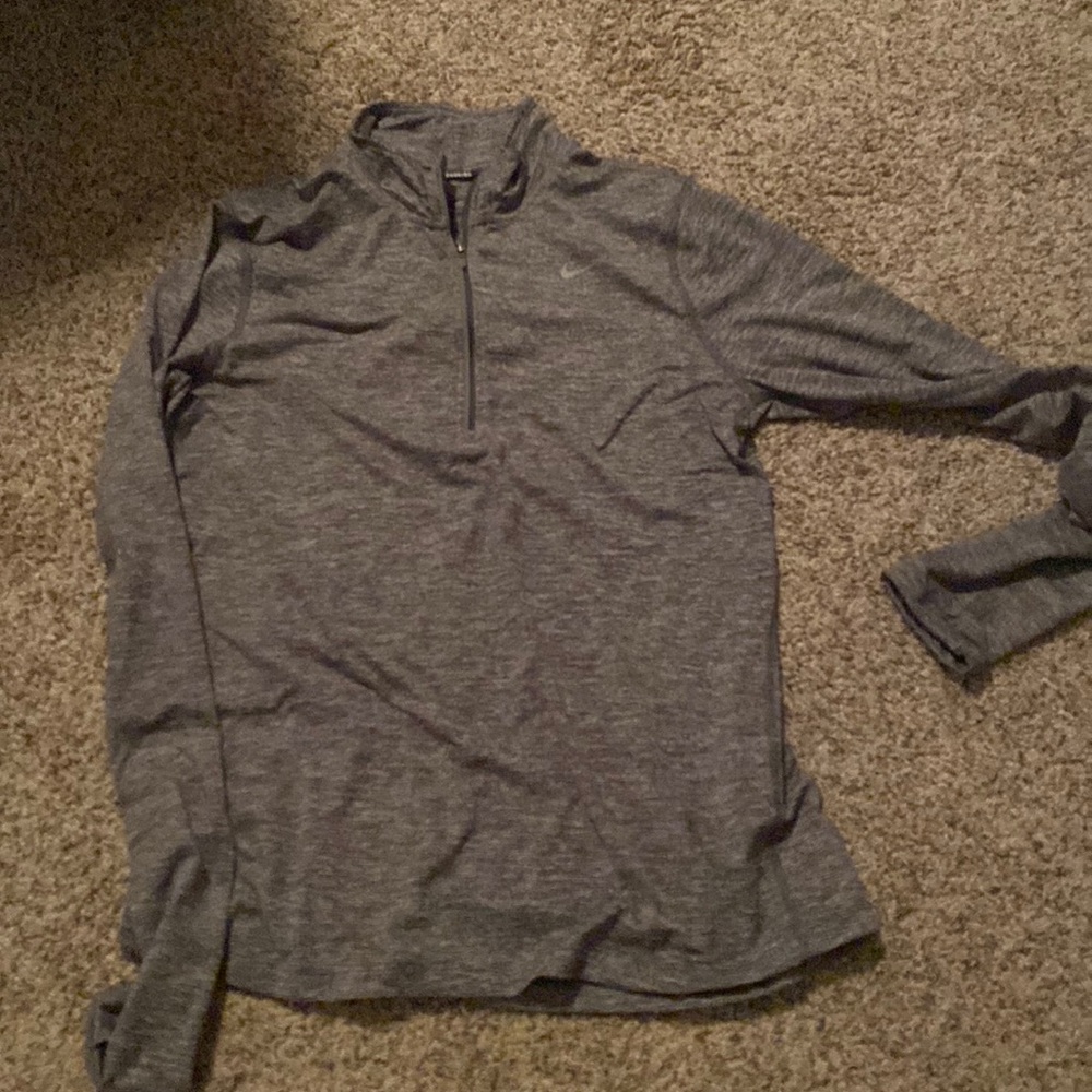 nike pullover gray
